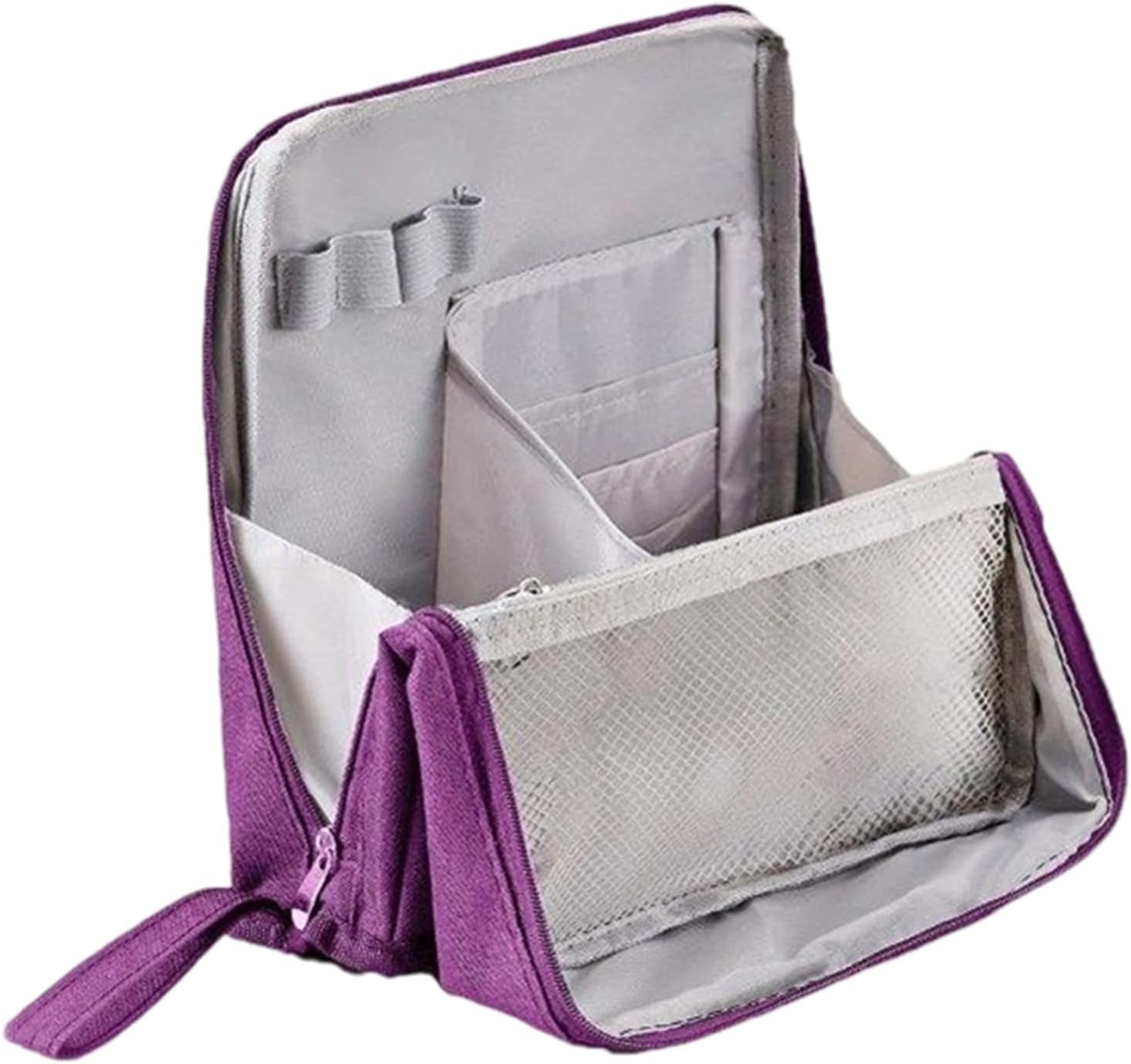 Make-up reistas – waterdichte grote capaciteit grote toilettas | Beauty Tools Accessoires voor Foundation Lipstick Oogschaduw Zonnebrandcrème Shampoo Conditioner Haarspray, Paars, Refer to description