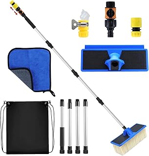 Feelhap Feelhap Cepillo de Lavado Telescópico, Cepillo de Lavado para Coche con Mango Telescópico, 168 cm cepillo de lav...