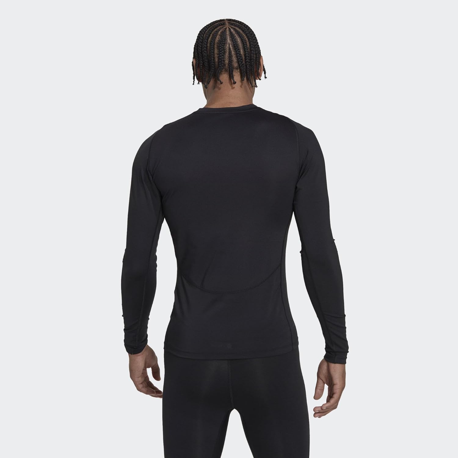 Adidas Mens Techfit Aeroready Training Long-Sleeve T-Shirt - Image 3