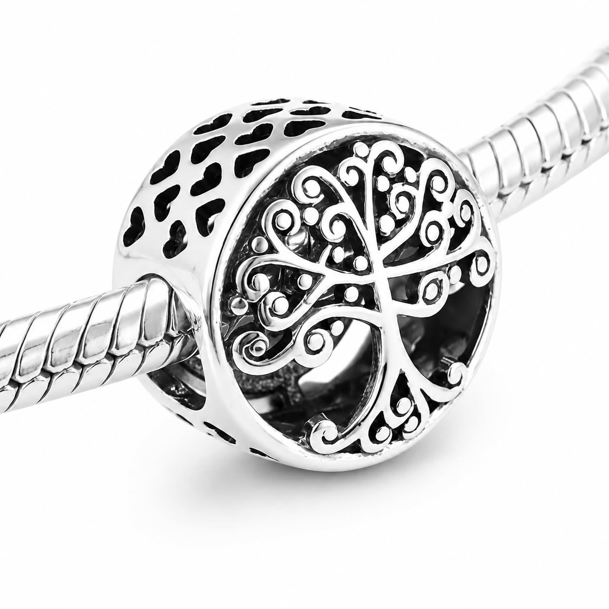 Charm New 2025 Compatibile Tutte Marche Albero Vita Portafortuna Oro Argento Ciondoli Originale Bead Compleanno Anniversario Argento 925 Amicizia Mamma Cuore Famiglia Perline Natale