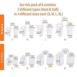 Nose Vent Sinus Relief Dilator (Pack of 8 Various Sizes) - A Simple Solution for Nasal Snorers - Reusable Snoring Device to Enjoy a Peaceful Night\'s Sleep - by Mobi Lock