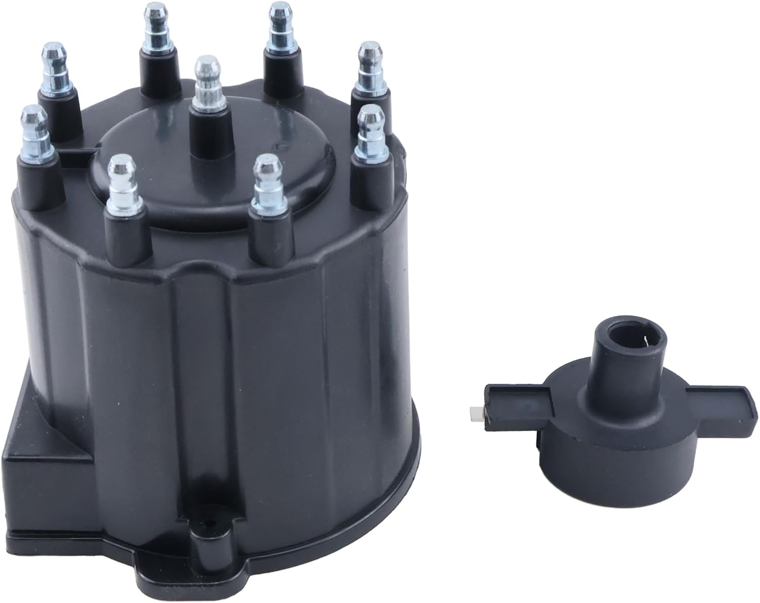 Distributor Cap and Ignition Rotor Kit 808483Q1 808483T3 18-5281 Compatible With MerCruiser 350 Marinized V8 Engines 5.0L 5.7L by General Motor with Delco HEI Ignition System