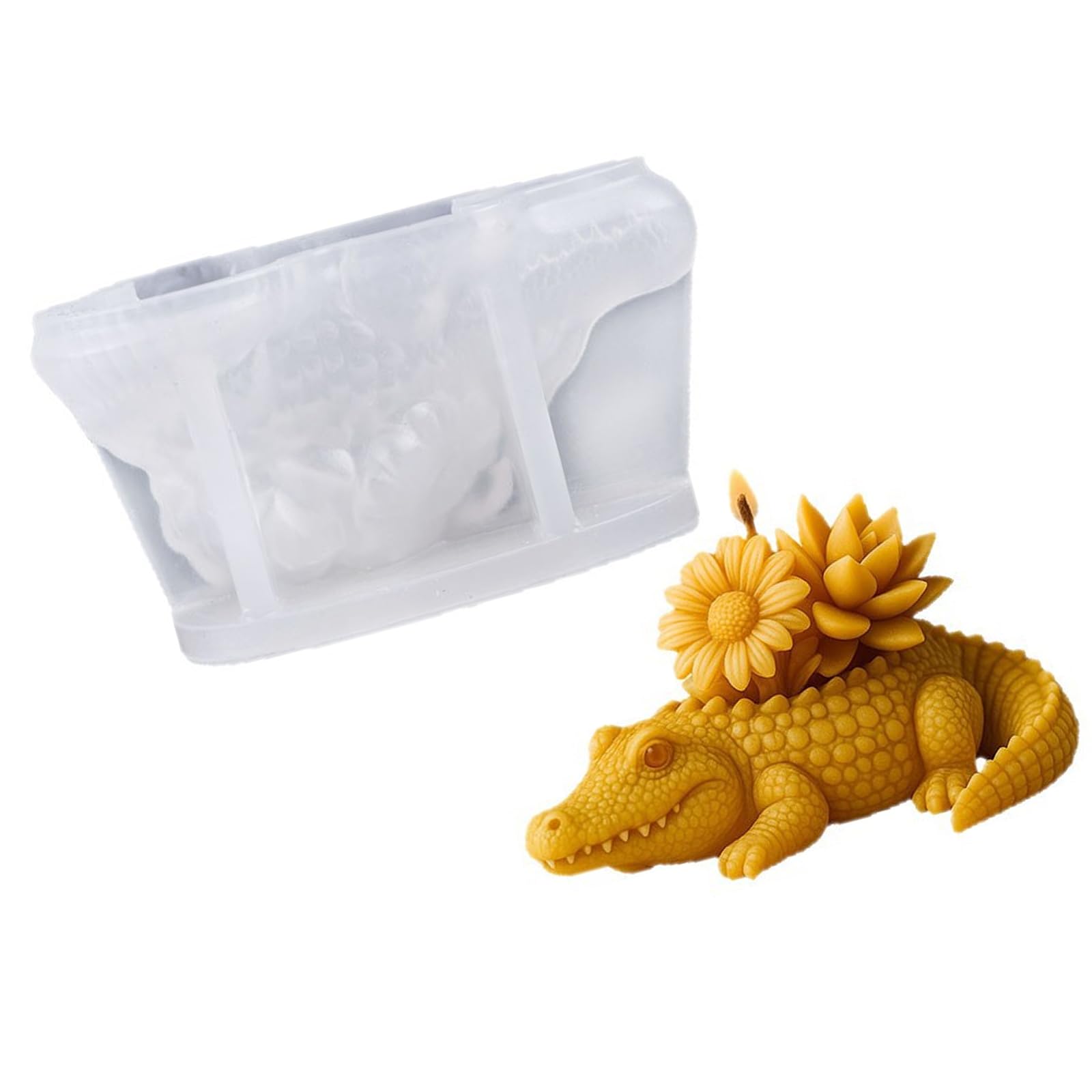 CAZSTYK 3D Creature Shape Silicone Molds Easy Demolding Animal Silicone for Soap Gypsum Ornament and Resin Casting Candled Elastomer Cast