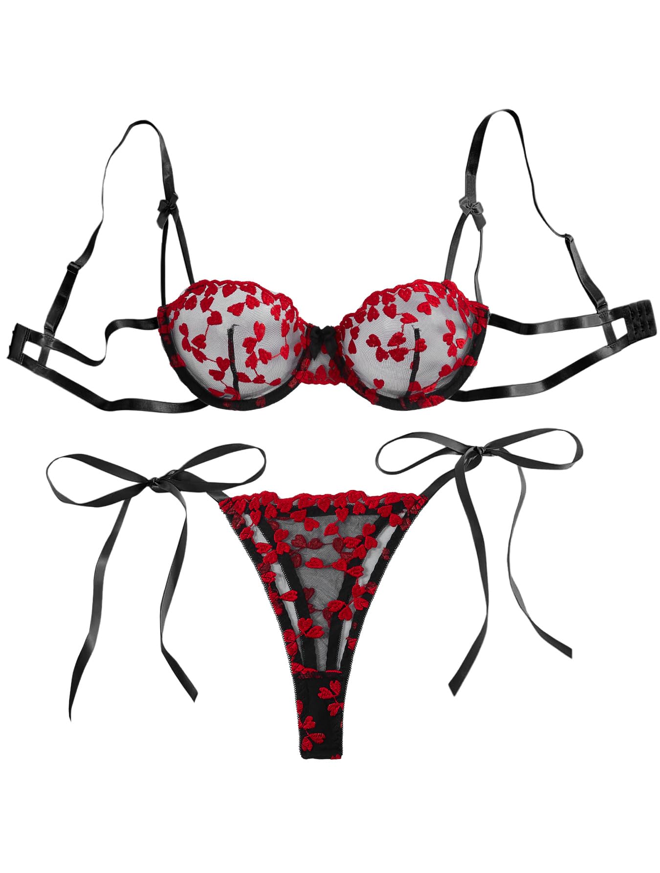 Lilosy Sexy Lingerie Set 2 Piece Women Bra and Panty