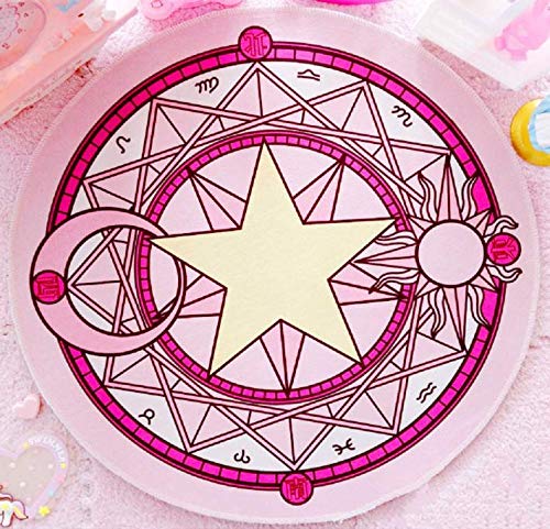 BABYL 魔法陣ラグマット Amazon.co.jp: 円形 可愛い ラグマット 防ダニ 魔法陣 洗える