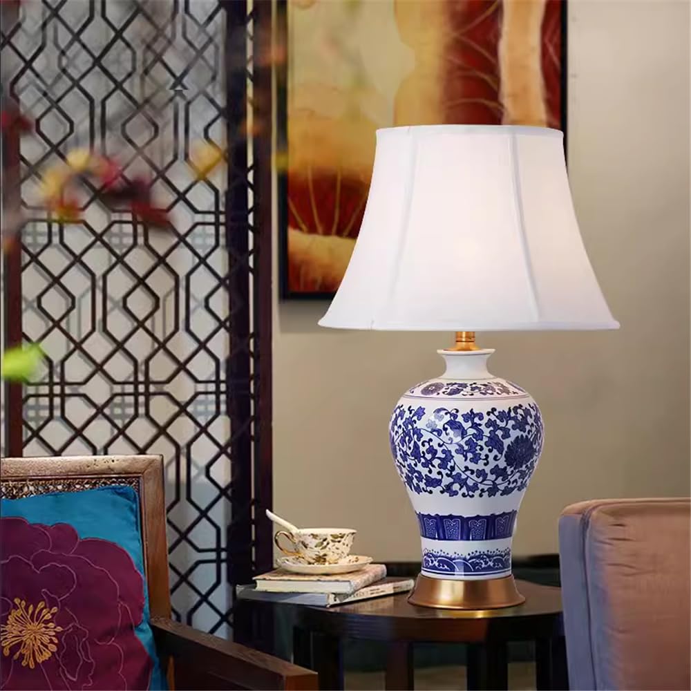 Moderno Ottone Ceramica Lampada da Tavolo Arte di Lusso Soggiorno Camera da Letto Studio Villa Hotel Led Comodino Scrivania Luce (Stile 19)