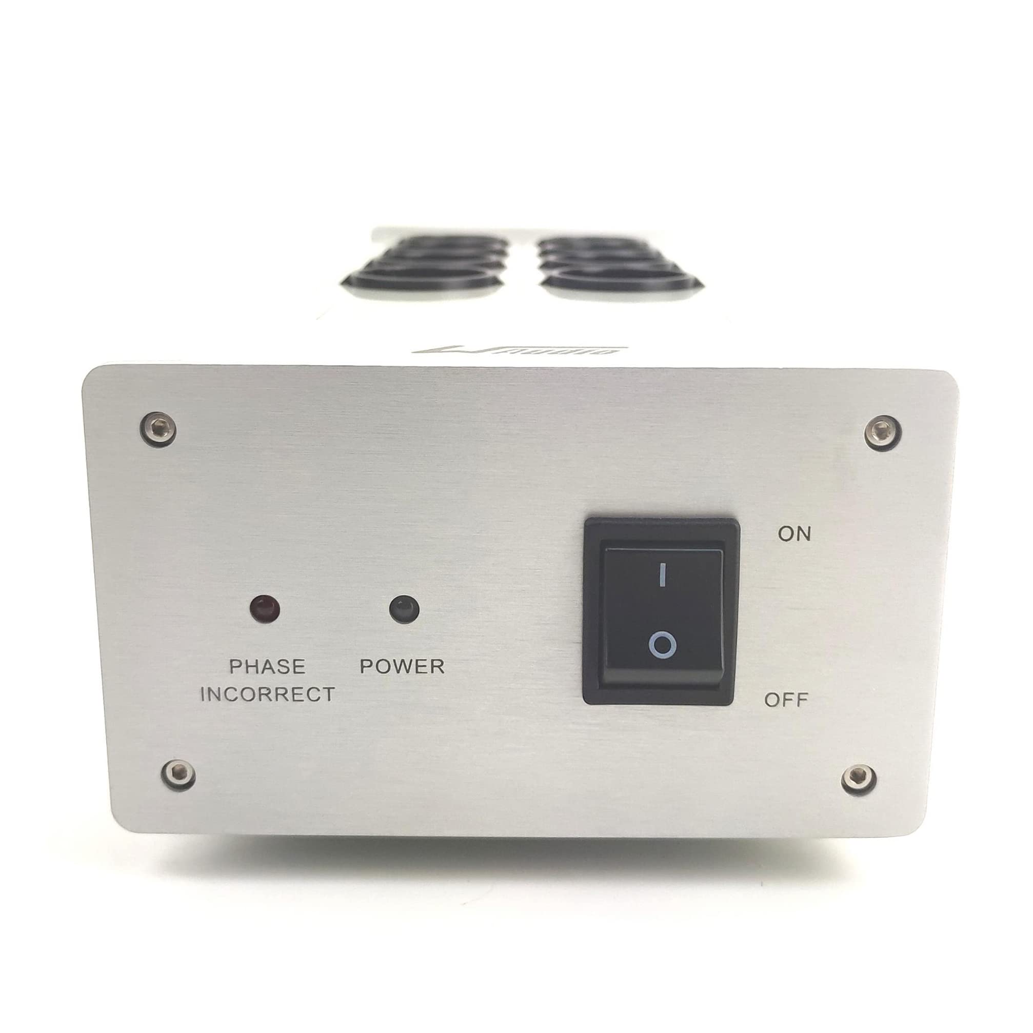 W-4000 del acondicionador del poder de la ca de WAudio, protector video audio de la sobretensión del purificador del poder del filtro del ruido con los zócalos del estándar europeos (Plata)
