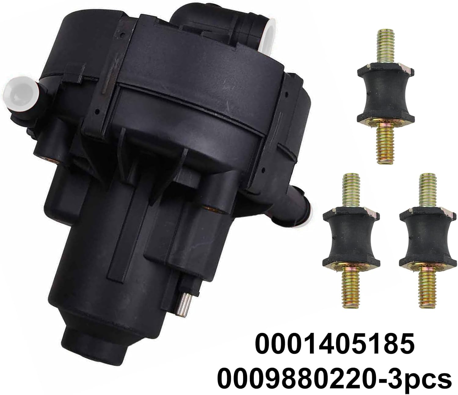 MUNIK 0580000025 0001405185 Secondary Air Injection Pump for Mercedes-Benz CLK C GLK M R SLK S Class V251 R230 W164 X204 C219 CLS350 GLK300 ML350 SL300 R300L Replace# 0001405185 0009880220