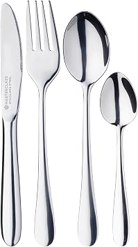 MasterClass KitchenCraft Childrens Cutlery Set, Silver, 4-Piece