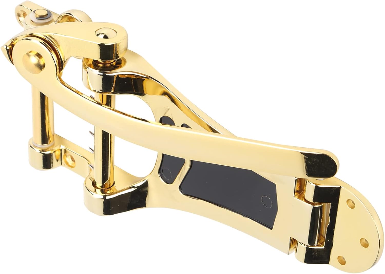 Guitar Vibrato Bridge, Hand Crank Replacement Tremolo Unit Gold for Guitarists, Live Shows, Studio Recording