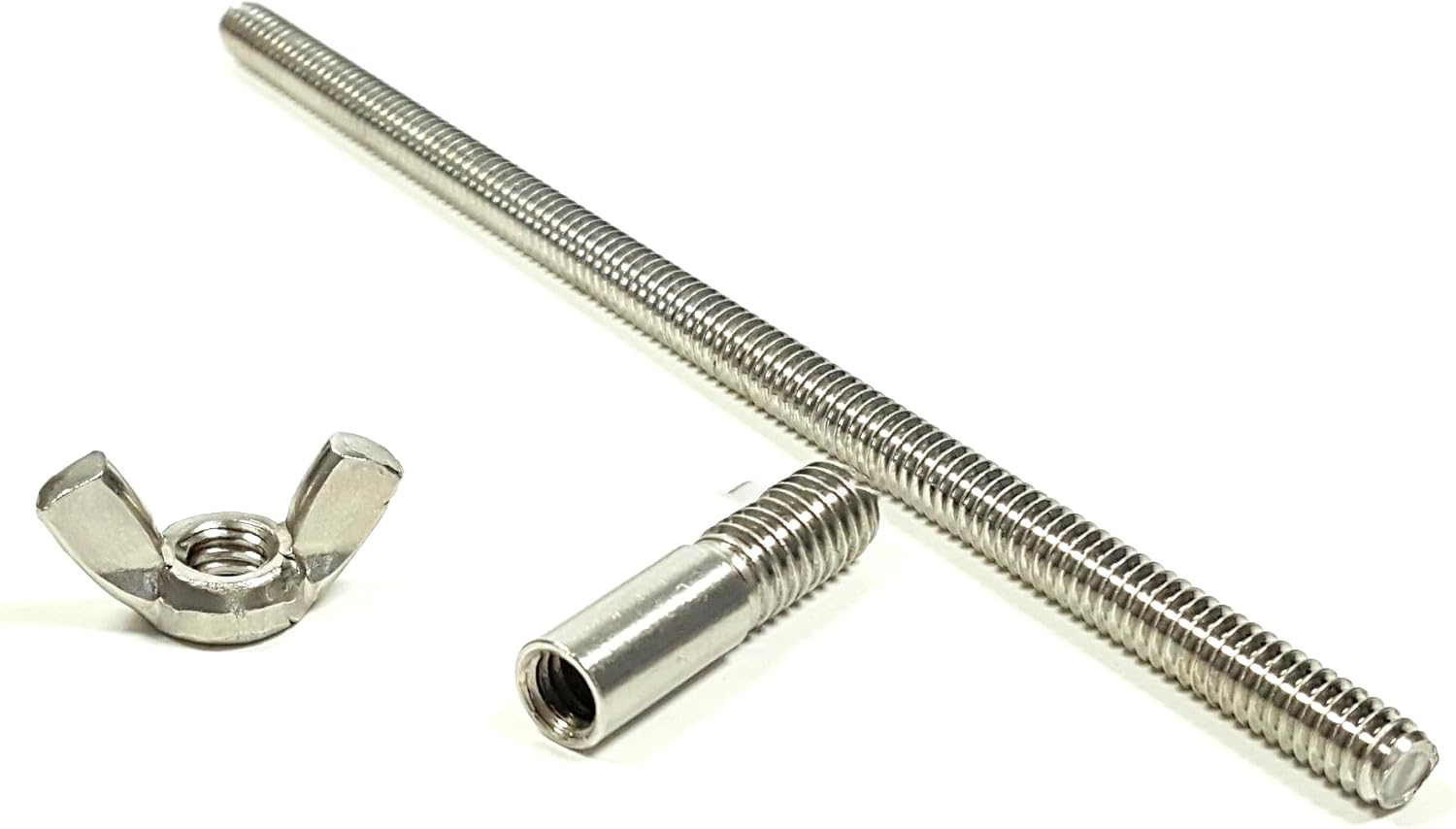 8" Air Cleaner Stud+Wing Nut+1/4"-20 to 5/16" Adapter Kit For Holley Edelbrock Carburetor