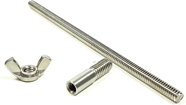 8 Air Cleaner Stud+Wing Nut+1/4-20 to 5/16 Adapter Kit For Holley Edelbrock Carburetor
