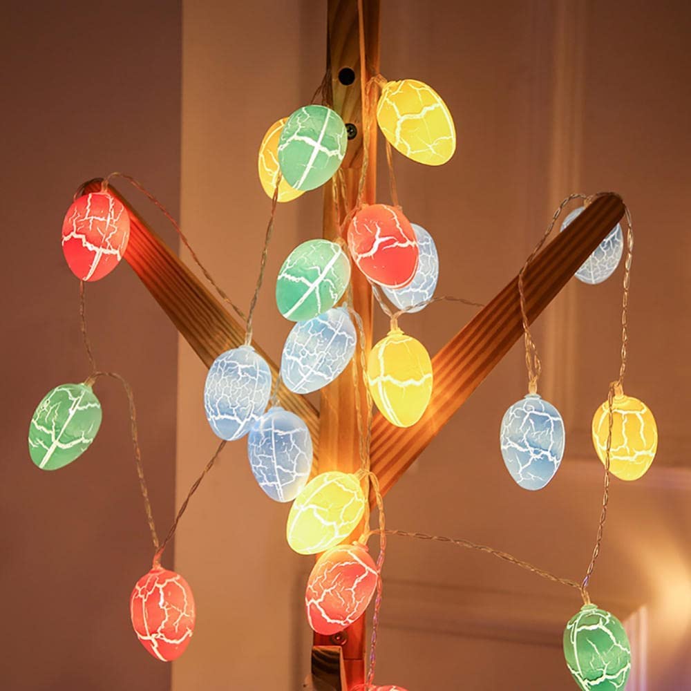 łańcuchy świetlne, Kreatywne lampki choinkowe | Lampki dekoracyjne LED zasilane bateriami na Wielkanoc, imprezy, kominki, choinki, okna i do domu w stylu indyjskim(4.9FT(10LED))