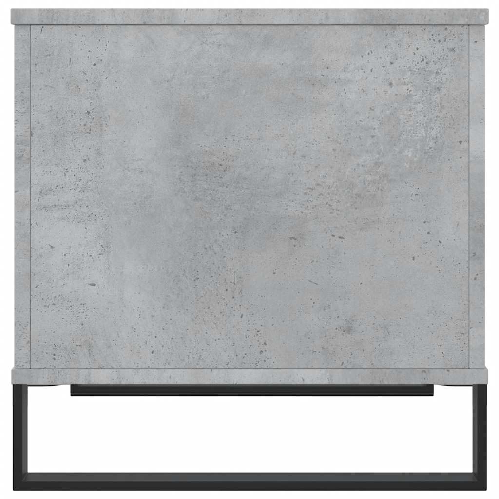 vidaXL Mesa de Centro Madera contrachapada Gris hormigón 60x44,5x45 cm