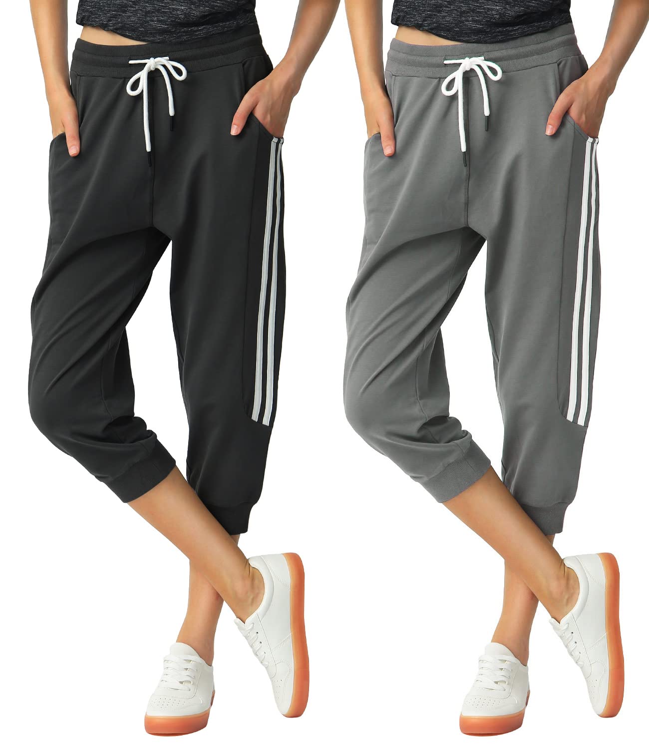 SPECIALMAGIC Women's 2 Pack Capri Pants