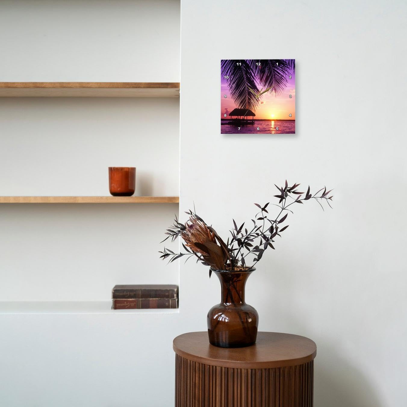 3dRose Wall Clock Silent - 13 inch - John Pennekamp State Park, Key West, Florida - US10 GJO0522 - Greg Johnston - Florida