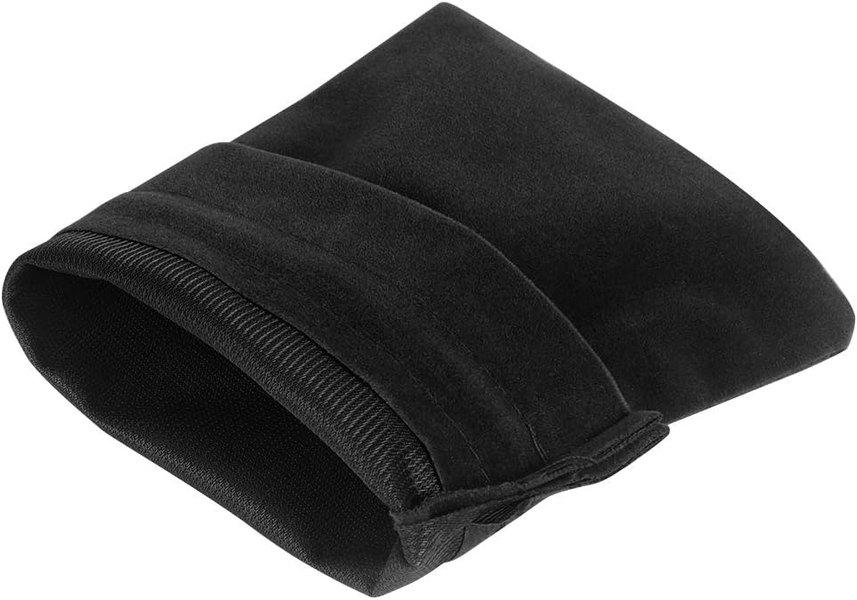 Lucky Monet 25/50/100PCS Velvet Drawstring Bags Jewelry Pouches for Christmas Birthday Party Wedding Favors Gift Candy Headphones Art and DIY Craft (100Pcs, Black, 7" x 9")