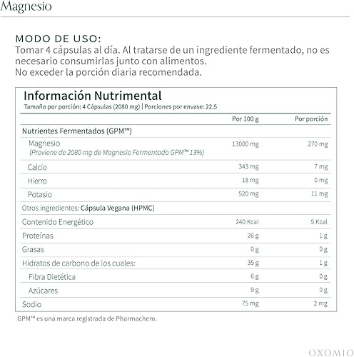 Miniatura 6 de Fermented Magnesium GPM 90 Capsules