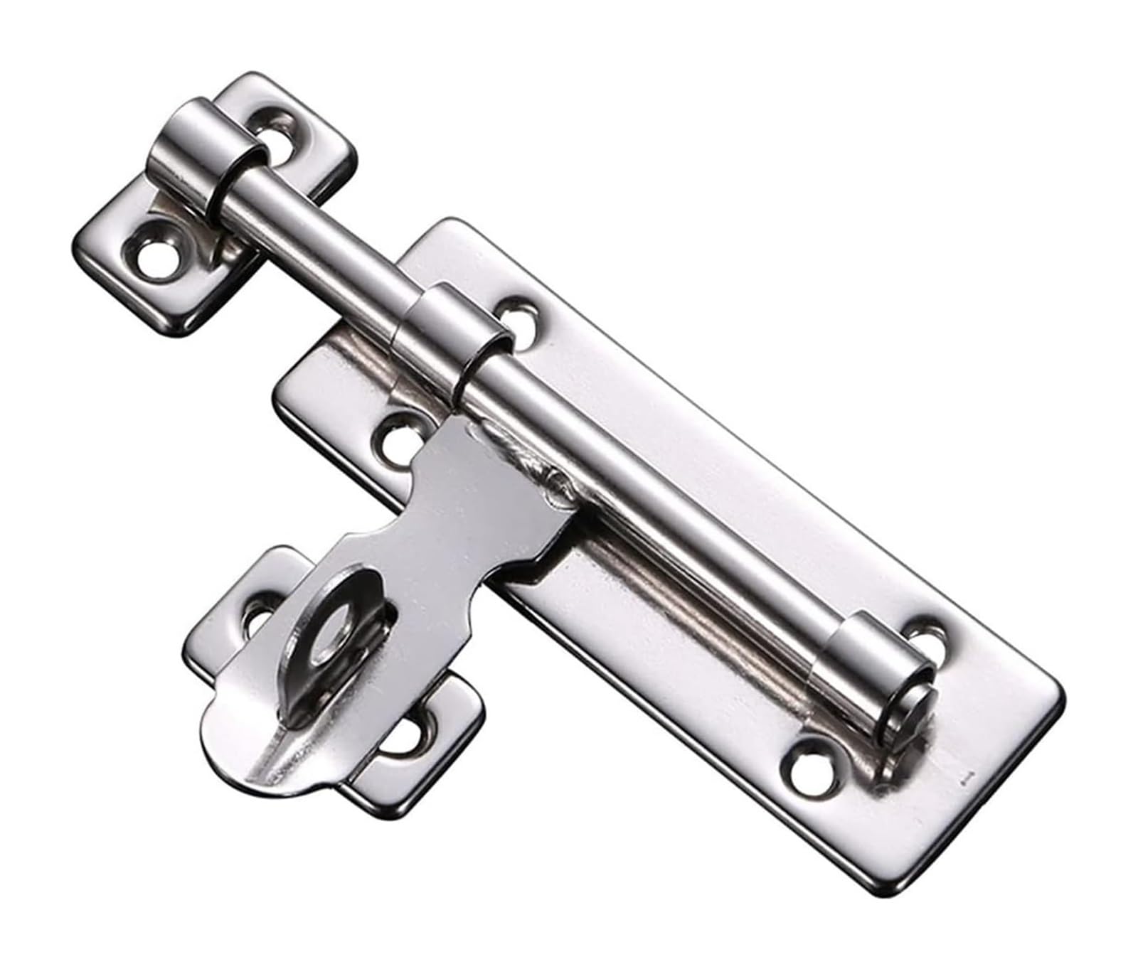 Rotate Bolt Latch Lock, Door Stainless Steel Slide Barrel Bolt Gate Latch for Windows Garden Shed Multiple Sizes(C)