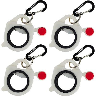 Zip Tie Holder Cable Tie Holder Heavy-Duty Colored Upgraded Carabiner Clip for Tool Belt Organized Strong Efficient for Electrician Tool Storage Reusable Portable(White, 4 Piece)