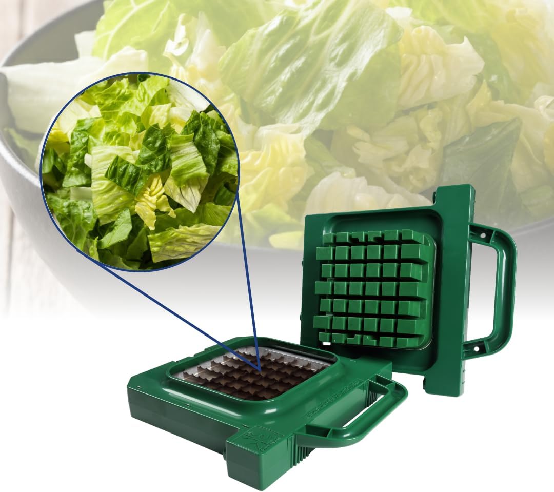 Prince Castle Saber King Lettuce Chop Blade & Pusher Set Kitchen Chopper Replacement, 1" x 1" - Vegetable Chopper Blade and Lettuce Cutter