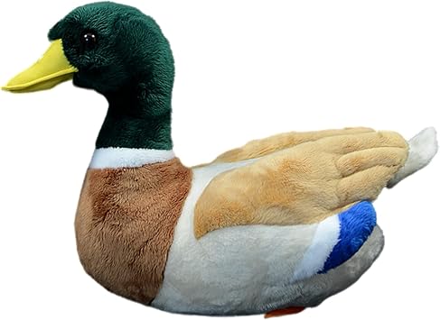 lilizzhoumax Mallard Duck Stuffed Animal,Realistic Duck Plush,Super Soft Plush,Toys for Kids,Figure Toy,Girl Toys,Gift for Kids,Duck Pillow,Home DecorGreen 12.2 inch