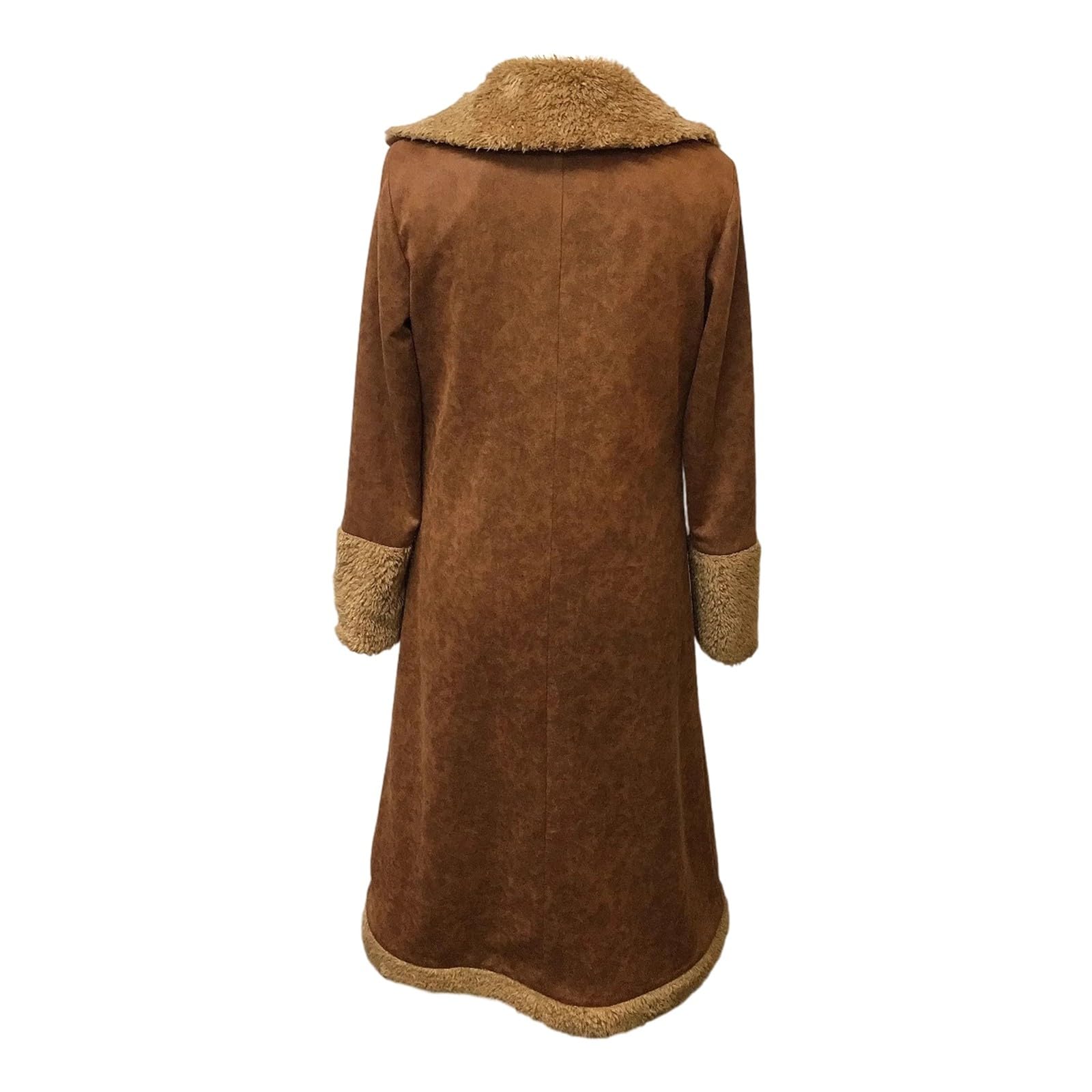 Chaqueta genérica Anorak Style Western Abrigo Vaqueros Forrado Polar Cómodo Invierno Ropa Exterior Moda A Prueba Viento Casual
