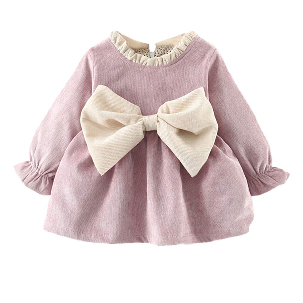 Fineser Baby Girl Clothes Autumn Winter Girl Dress, Adorable Newborn