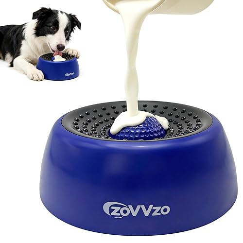 Rolling Ball Dog Lick Bowl, Slow Feeder Dog Bowls, Non-Slip