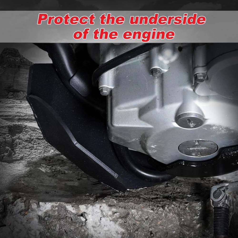 Xitomer Skid Plate Compatible with Sur-Ron Light Bee X/S/ Surron Light bee L1E/ Segway X160 X260 Skid Bash Plate Black Electric Bike