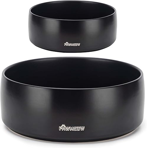 Miniatura 7 de Cuenco de cerámica para perros, 5.5 pulgadas, pequeño, resistente a derrames, resistente y moderno, alimentación de mascotas para perros pequeños y