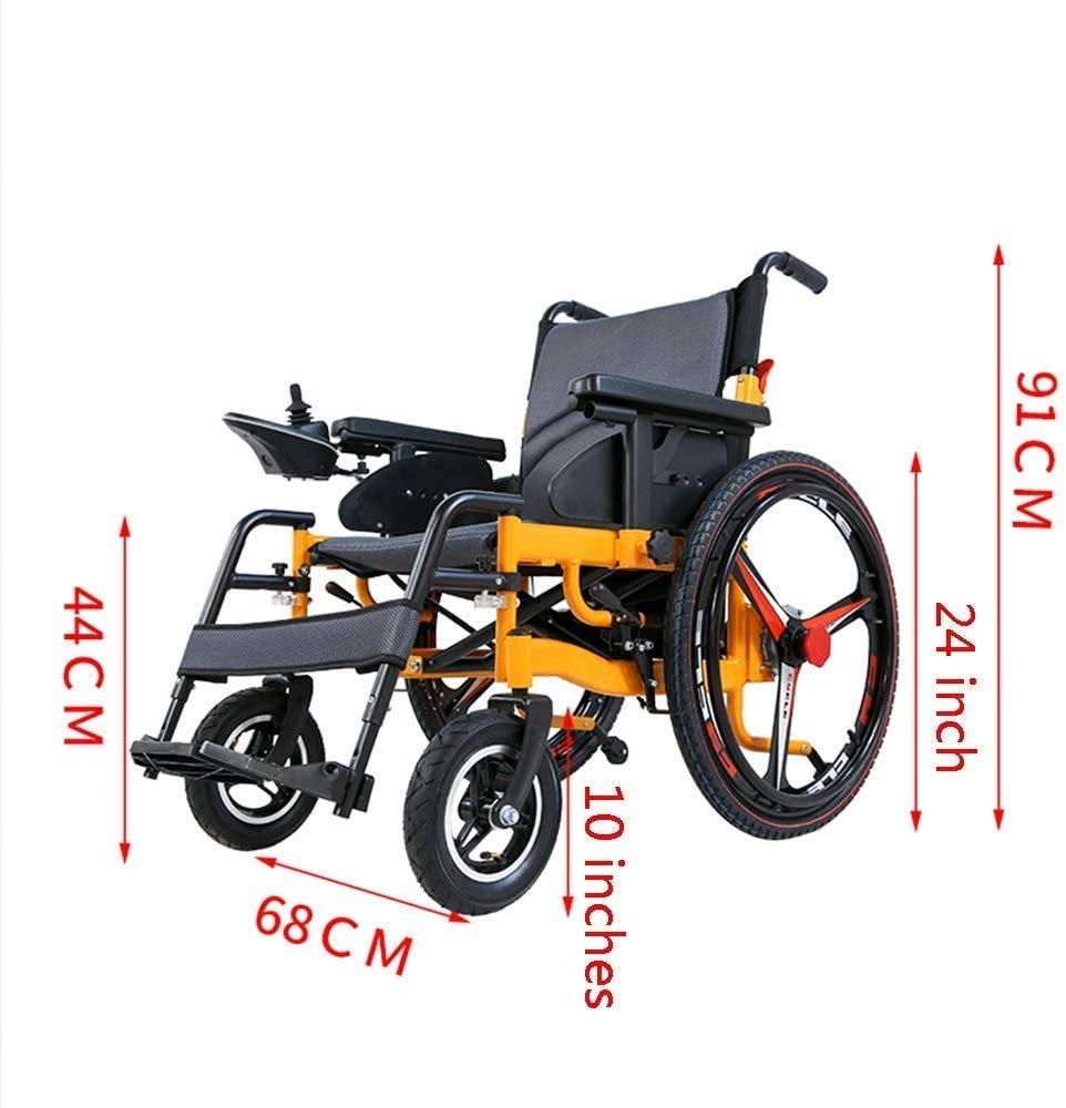 La Sedia a rotelle elettrica può Essere piegata Leggermente Sedia a rotelle elettrica Pieghevole con Batteria agli ioni di Litio polimerica (Controller Lato Destro)