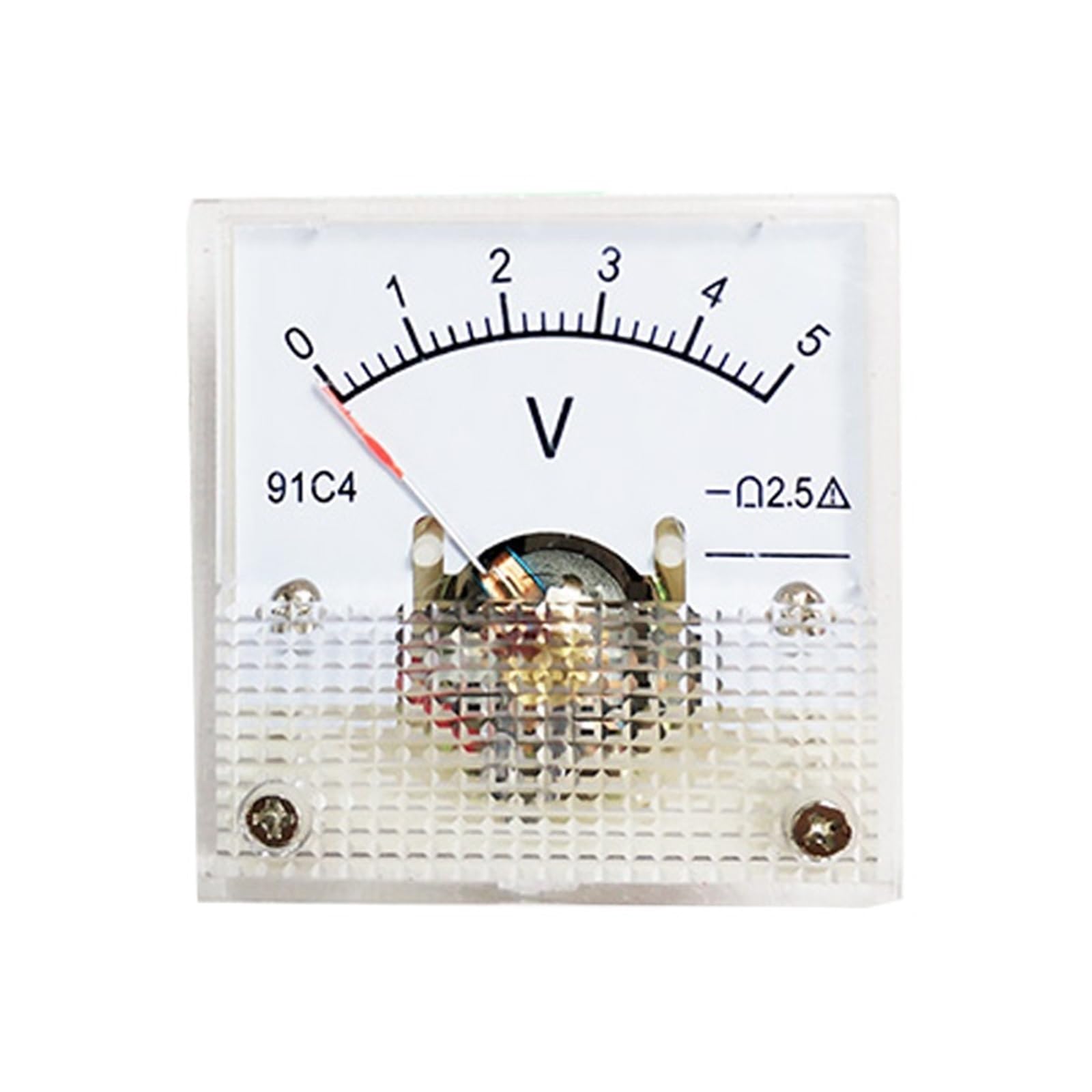 voltímetro, 91C4 DC Panel analógico medidor Puntero mecánico Tipo 1-250V 1 Uds(5V)