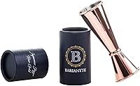Vista 9 de BARIANTTE - Jigger de cóctel para bartending, vaso de chupito medidor japonés de 2 onzas, oro rosa