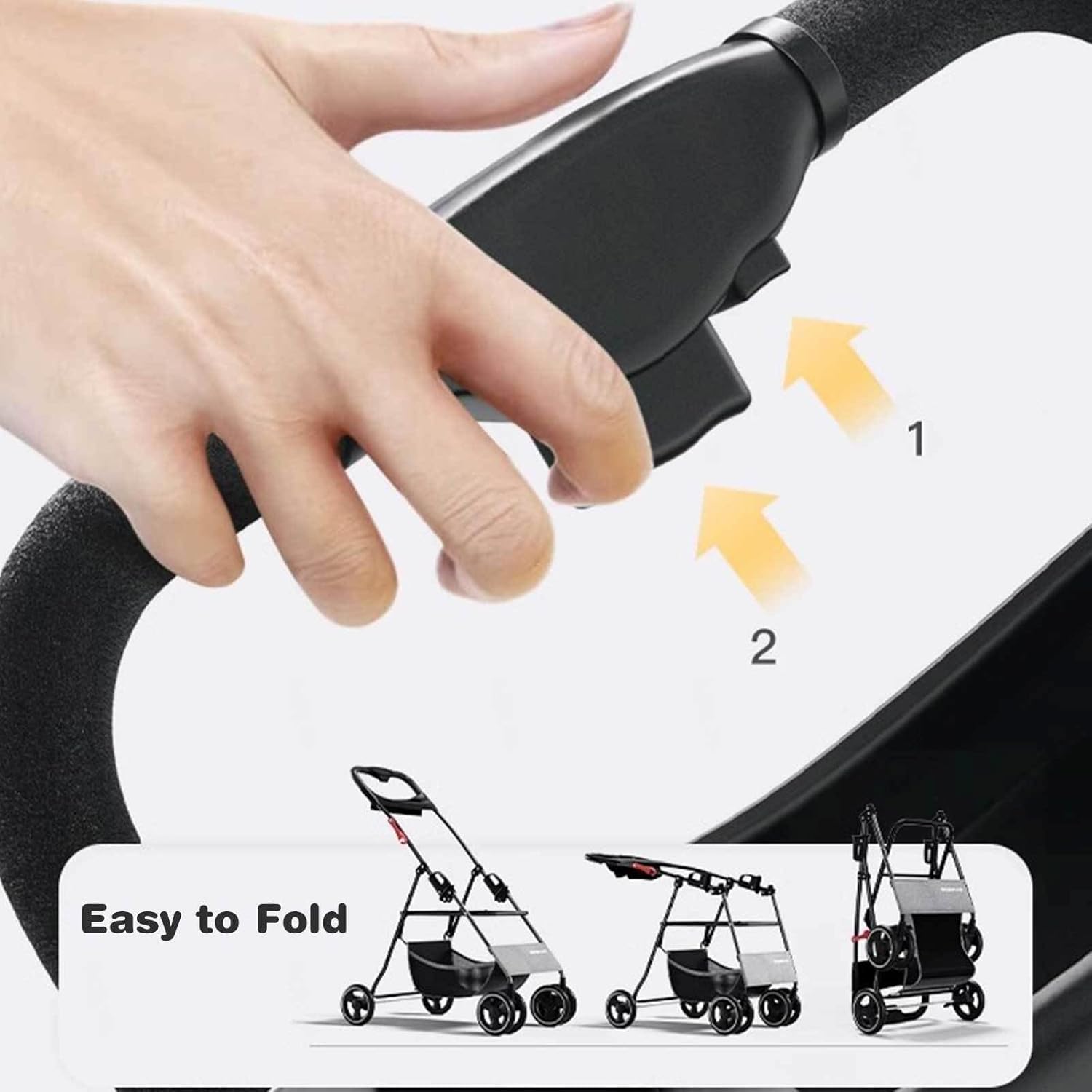 Pet Stroller, 3 in 1 Multifunction Pet Travel System, 4 Wheel Foldable Pet Stroller with Push Button Entry, Storage Basket for Small Medium Dogs & Cats,Grey(Grey) (Green)