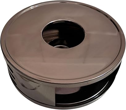 Portable Teas Warmer 430Stainless Steel Safe Heating with Extinguishing Lid Suitable for Teapots and Coffee