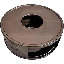 Portable Teas Warmer 430Stainless Steel Safe Heating with Extinguishing Lid Suitable for Teapots and Coffee
