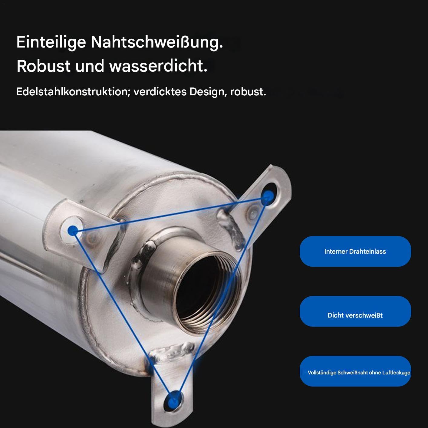 Krug Pumpe, Brunnenpumpe - Handpumpe tiefes Wasser | Boost Fountain Edelstahl für Bewässerung Garden Rasen, manuelles Wellwassersaugwerkzeug für Bewässerung