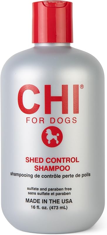 para perros Shed Control Anti-Shedding Dog Shampoo, 16 Oz | Reduce el pelo suelto, el sulfato y los parabenos, el pH equilibrado, libre de crueldad, para todo tipo de pelaje y razas