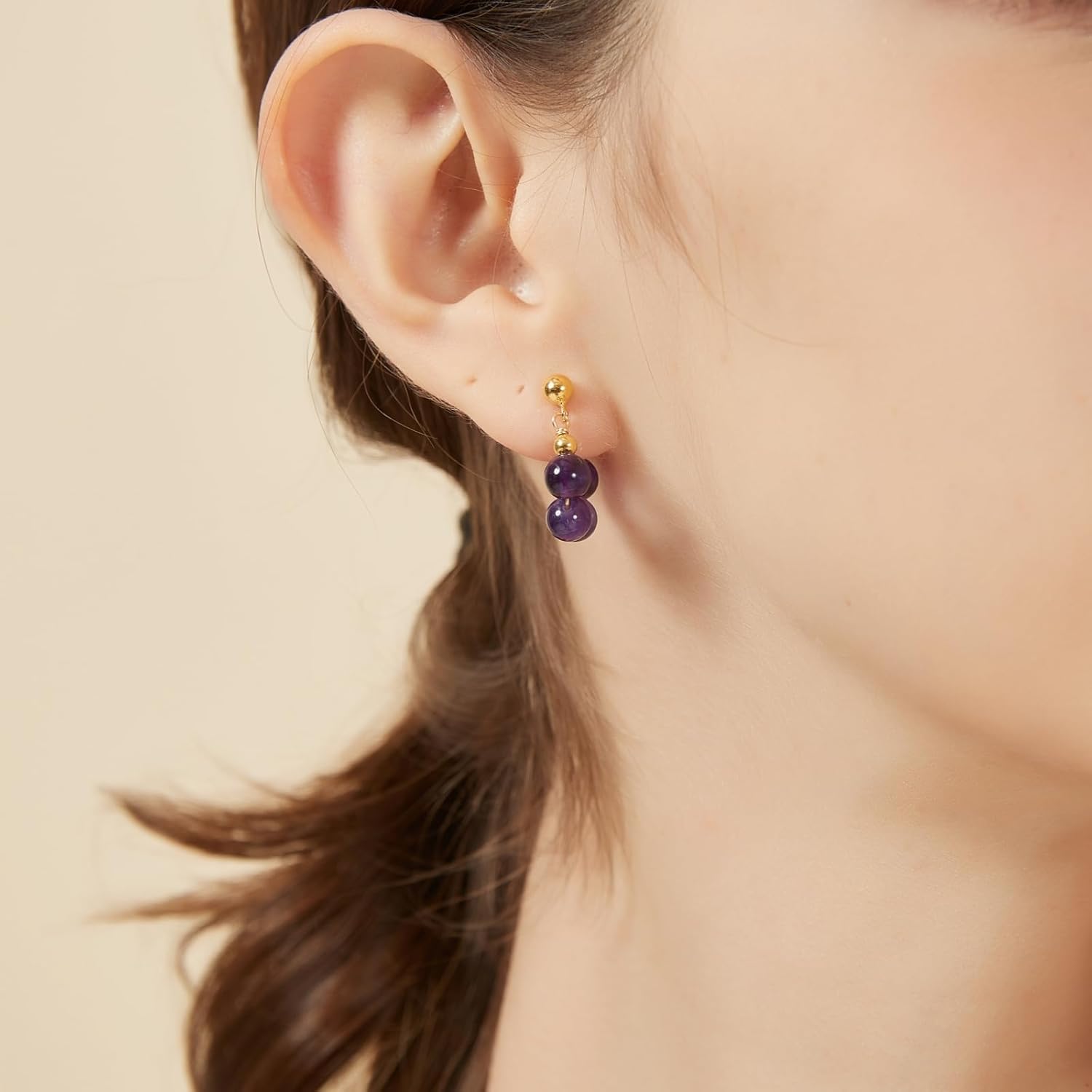 Natural Sapphire Earring Dangling beaded Earring blue Crystal Earring Gemstone earrings for Girls 925 Sterling Silver Gold plated Earring handmade Jewelry Gifts for for Women Girls - Image 9