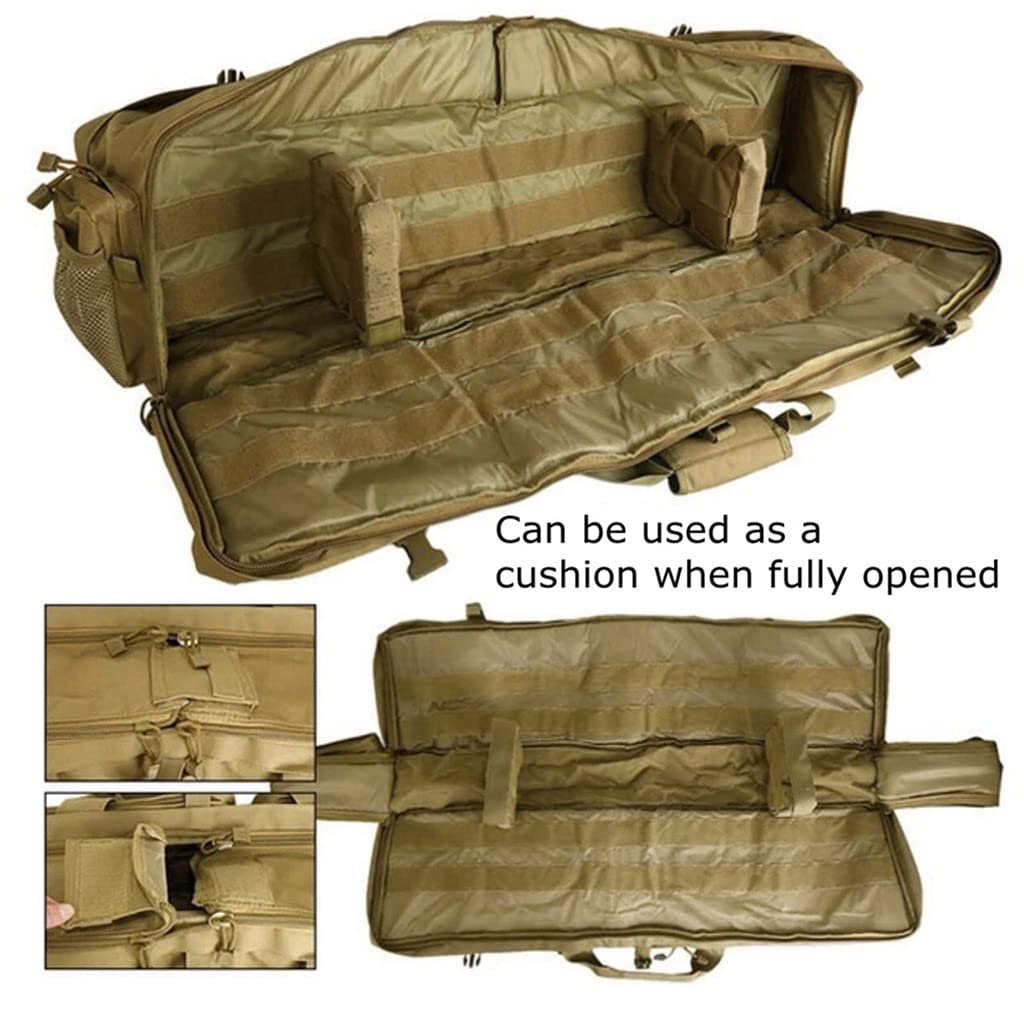 Custodie per Pistole Morbide, Fucile Tattico Custodia, Borsa Porta Fucile, Borsa Tattica per Pistola Lunga per Riporre Carabine Fucili Nero