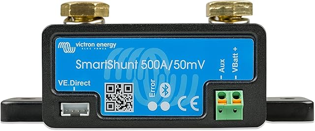Victron Energy SmartShunt 500 A czujnik baterii bez wyświetlacza Bluetooth SHU050150050