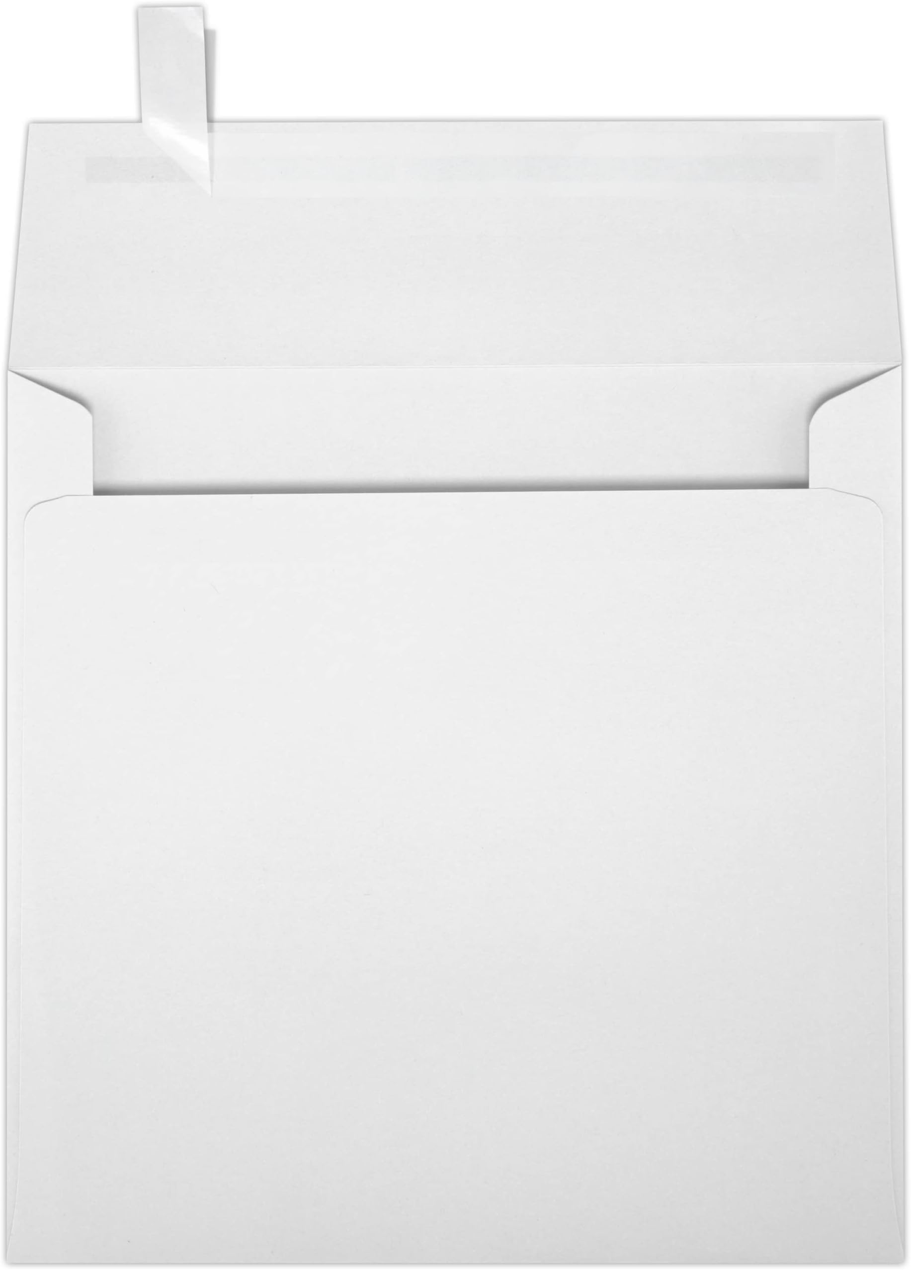 LUXPaper Square Invitation Envelopes | Peel & Press | 5 1/2" x 5 1/2" | Bright White | 70lb. Text | 50 Qty