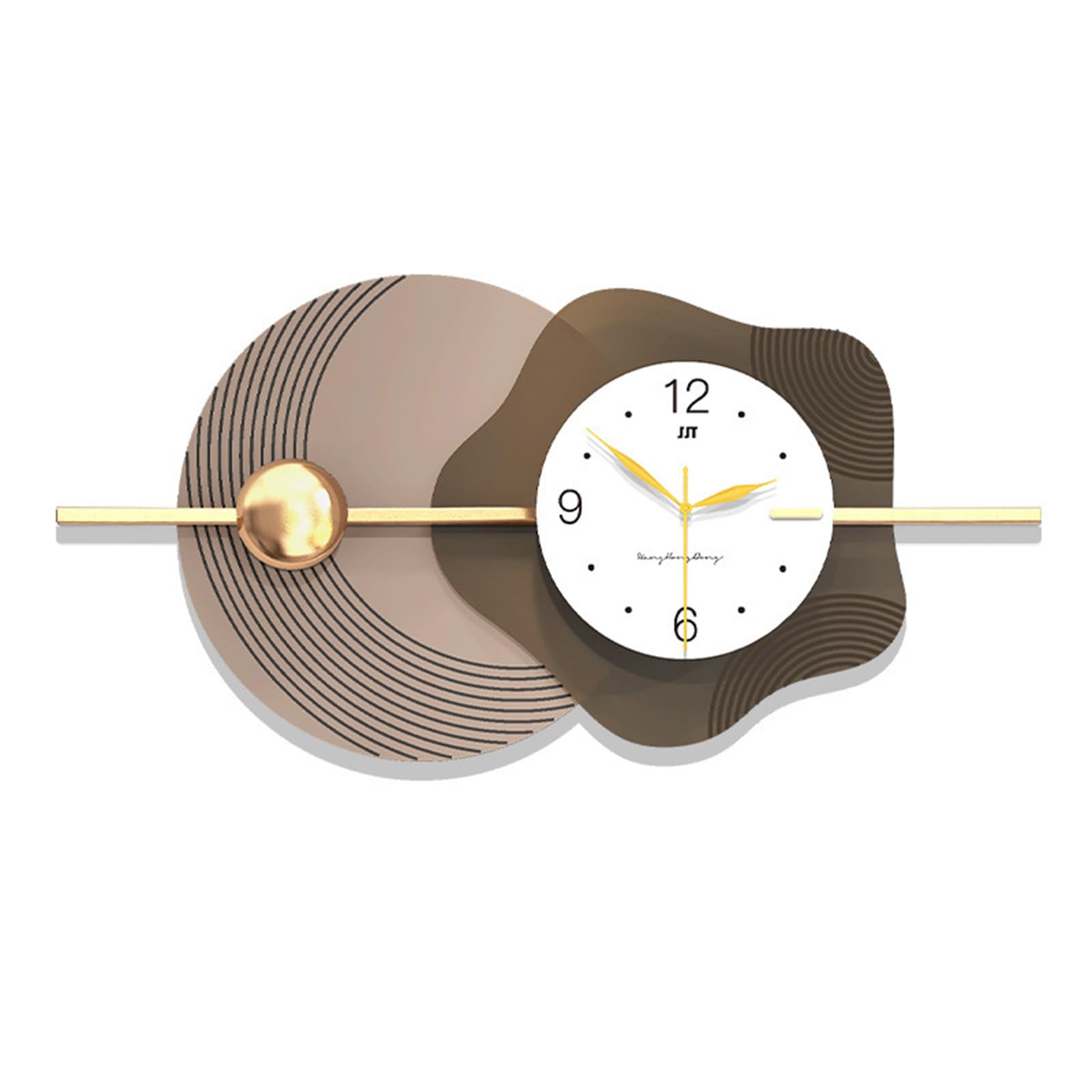 Horloge murale silencieuse moderne 80 cm pour salon et decoration de fond de canape