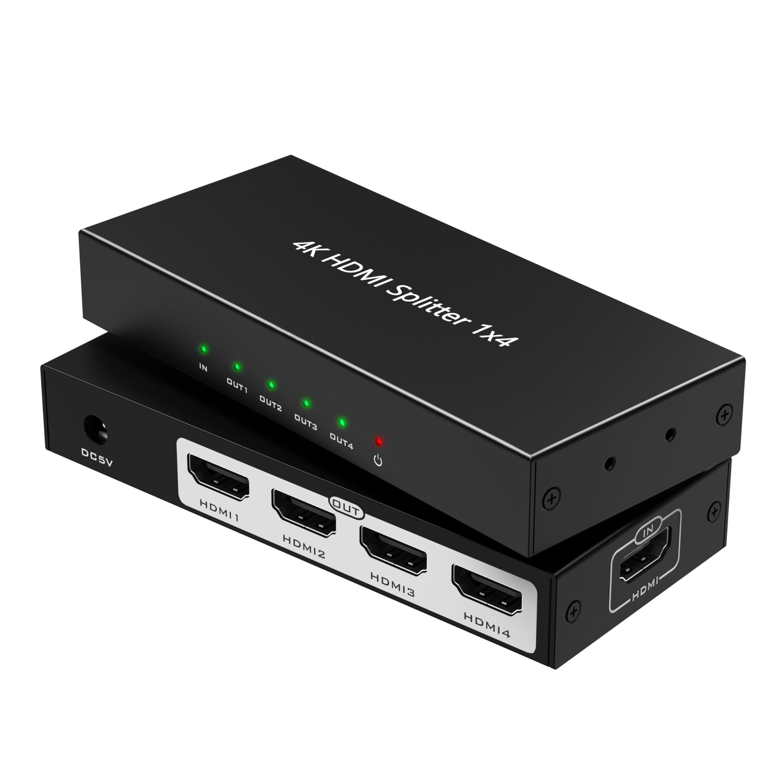 Amazon | 4画面同時出力「JCHICI」 HDMI分配器 4K@30Hz HDR&3Dビデオ
