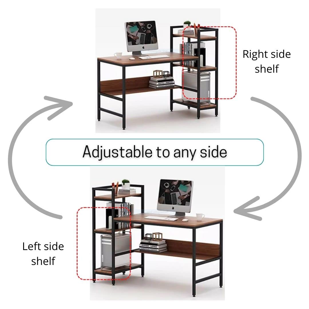 Engineered Wood Computer Table | 1 Year Warranty | Powder Coated Computer Table For Home & Office Work, Study Table For Adults, Home Office Table For Desktop Pc | 150 X 60 X 75 CM/DIY, Brown 22 61DICrNqjEL. SL1080