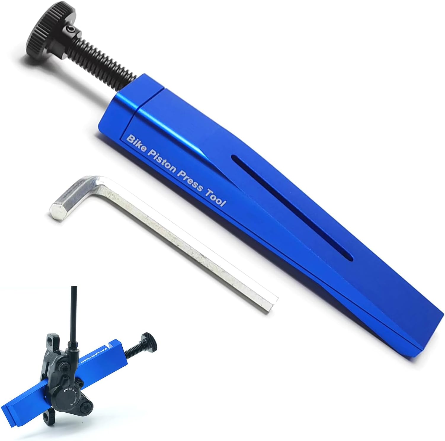 Bicycle Piston Press Tool for Shimano/SRAM, Ultimate Brake Spreader Tool for Shimano/SRAM Disc Brake Caliper, Width 2.4 cm, Universal