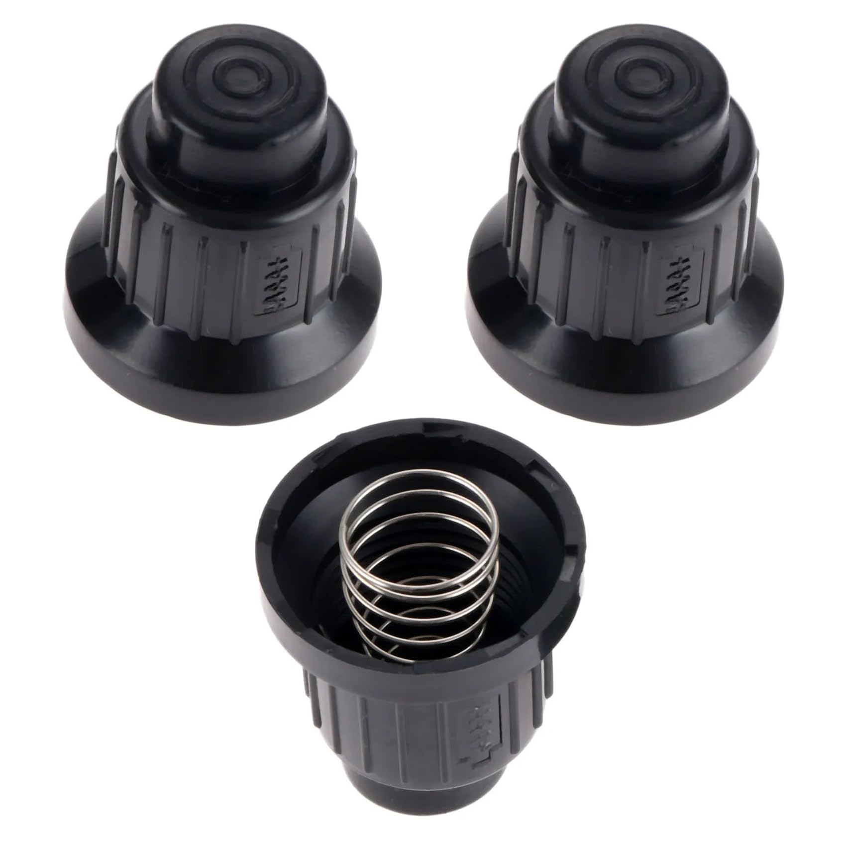 3 Pack AAA Battery Push Button Igniter Caps Replacement Ignitor Switch Cap Knob with Spring for Blackstone Propane Heater BBQ Griddle Table Gas Grill Fire Pit Spark Generator