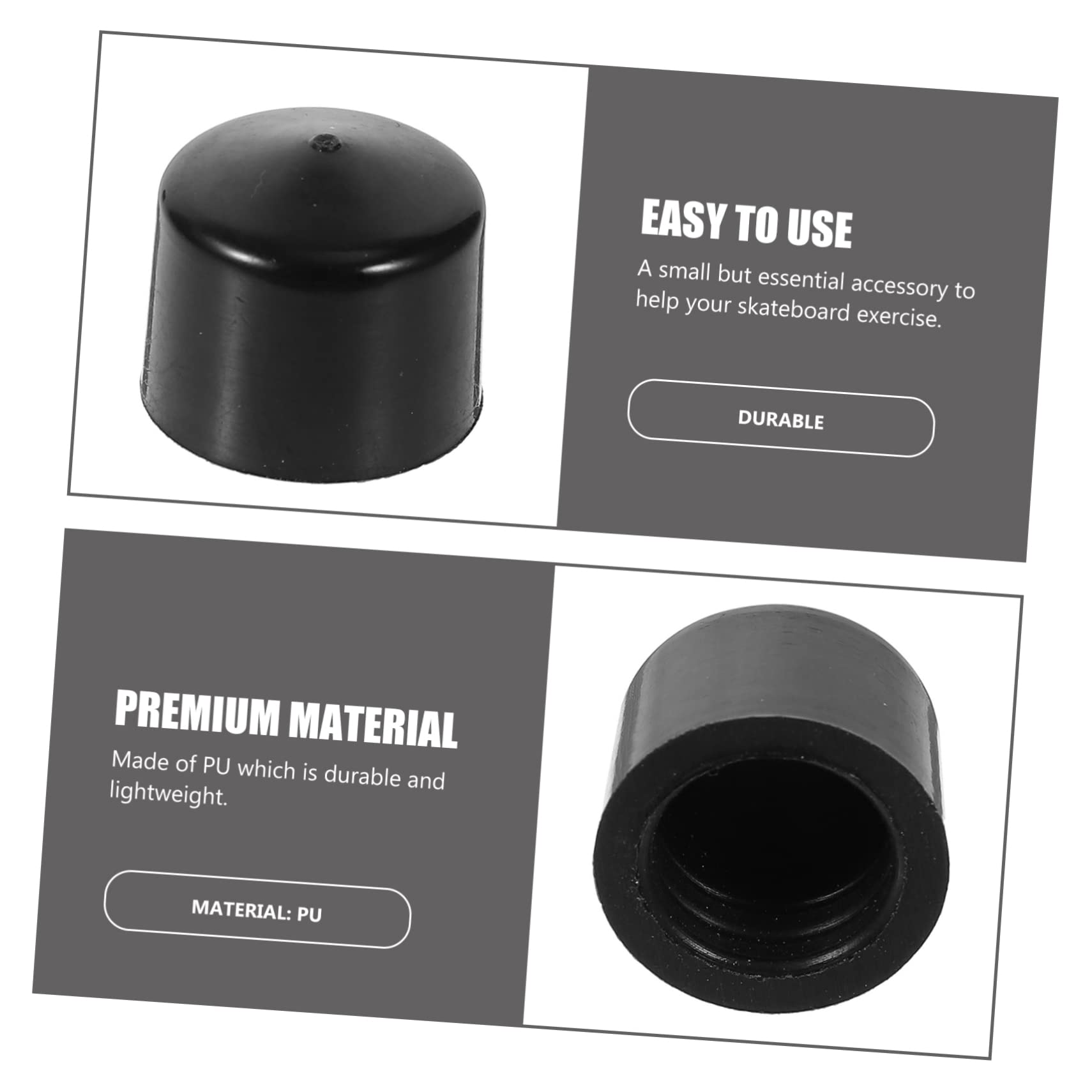 Amazon.com: VANZACK Replacement Pivot Cups 4 Small 2 Large Essential  Skateboarding Truck Parts Shockproof Pad Black : 運動和戶外活動