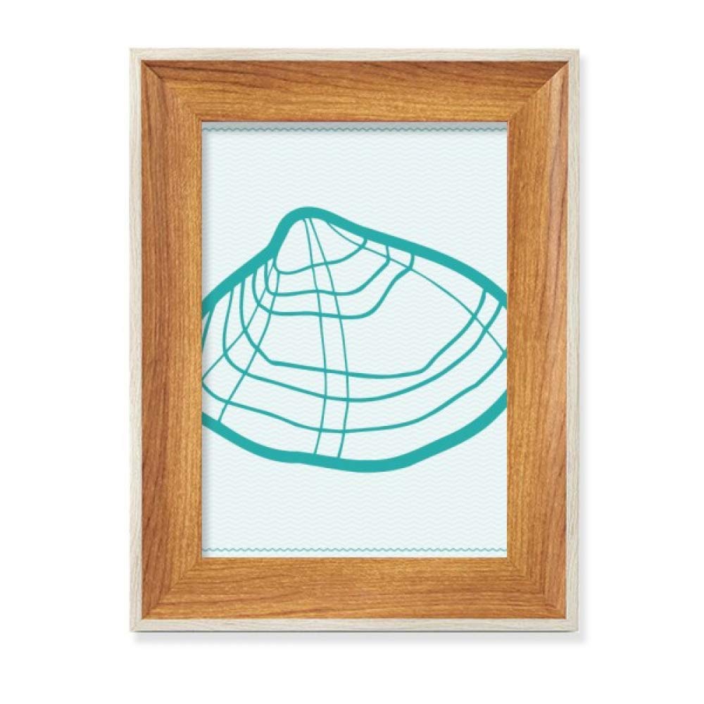 Cadre photo pétoncles green en bois véritable tableau art haut de gamme
